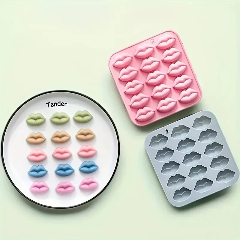 口の形のシリコーン型シリコーンチョコレート型ゼリーキャンディグミ型ケーキデコレーションツールクレヨンワックスメルトモールド高品質
