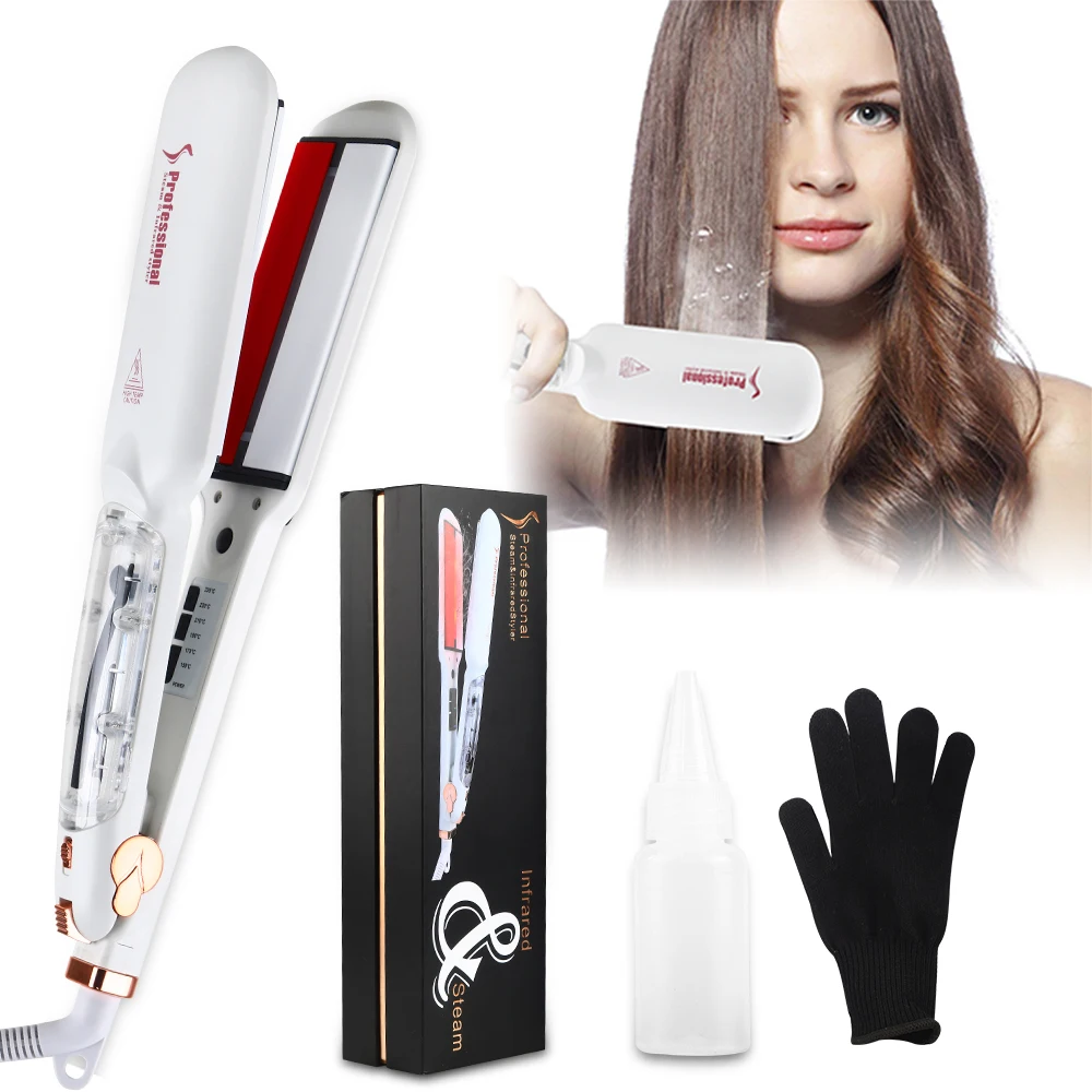 Wholesale Portable Professional Cordless Flat Iron Ceramic Coating Steam Hair Straightener Hair Steam Hair Straightener