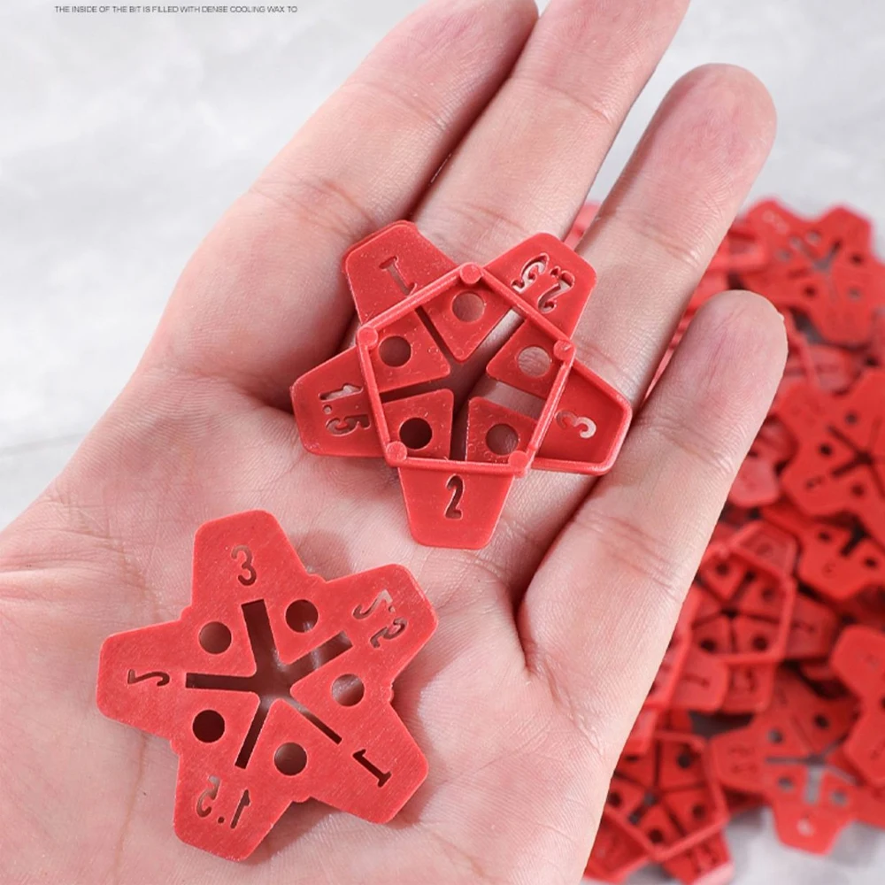 5in1 1/1.5/2/2.5/3mm Tile Spacers Clips Wedge Ceramic Leveling System for Floor Wall Tile Gap Leveling System Construction Tools