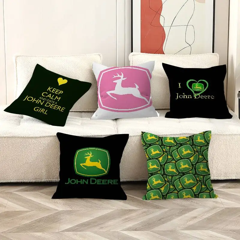 J-John-Logo-Deeres Kissenbezug, Kissenhülle, Polsterung, Sofa, Dekokissen, Heimdekoration, Kissenbezug