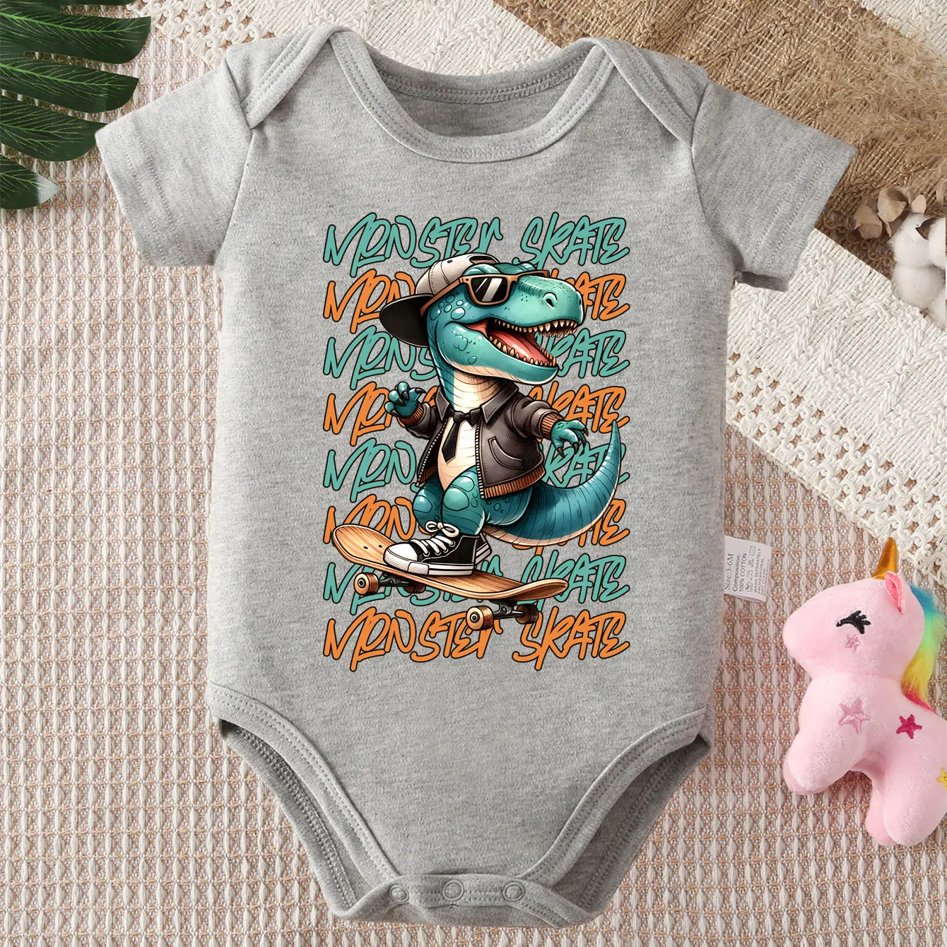 

I'm Cool Dinosaur Here I Come! Print 100% Cotton Onesie Comfortable Bodysuit Cloths for Baby Jumpsuit for 0 To 12 Months Newborn