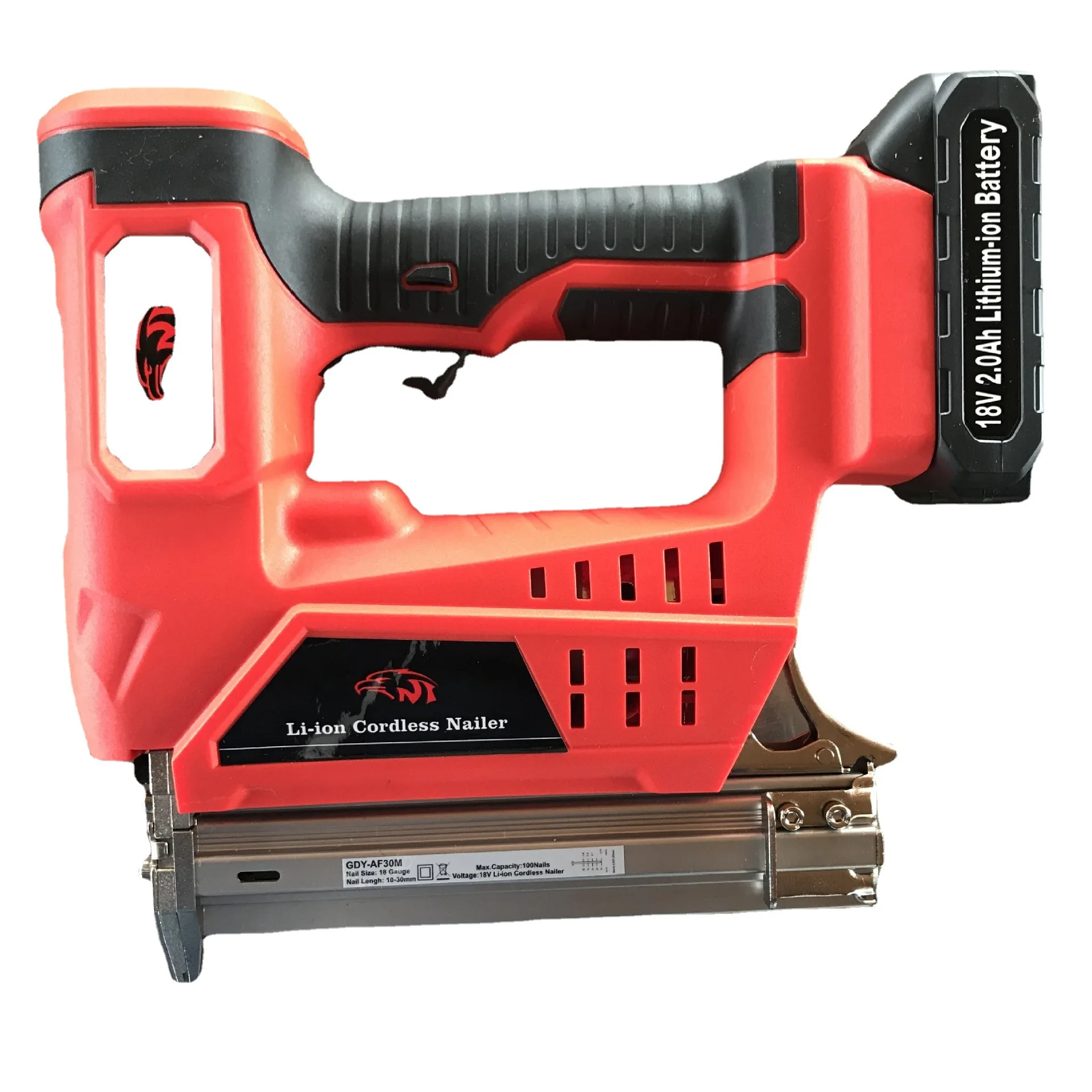 Ein-Klick-Bedienung, Einzelschuss, automatisches Nageln, kein Luftkompressor erforderlich, kein Kabel, Nagelpistole mit Lithiumbatterie 422J