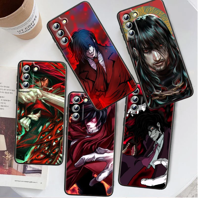 H-Hellsing Cool Cute For Samsung Galaxy S24 S23 S22 S21 S20 FE S10 S10E Plus Ultra Pro Lite 5G Black Back Phone Case