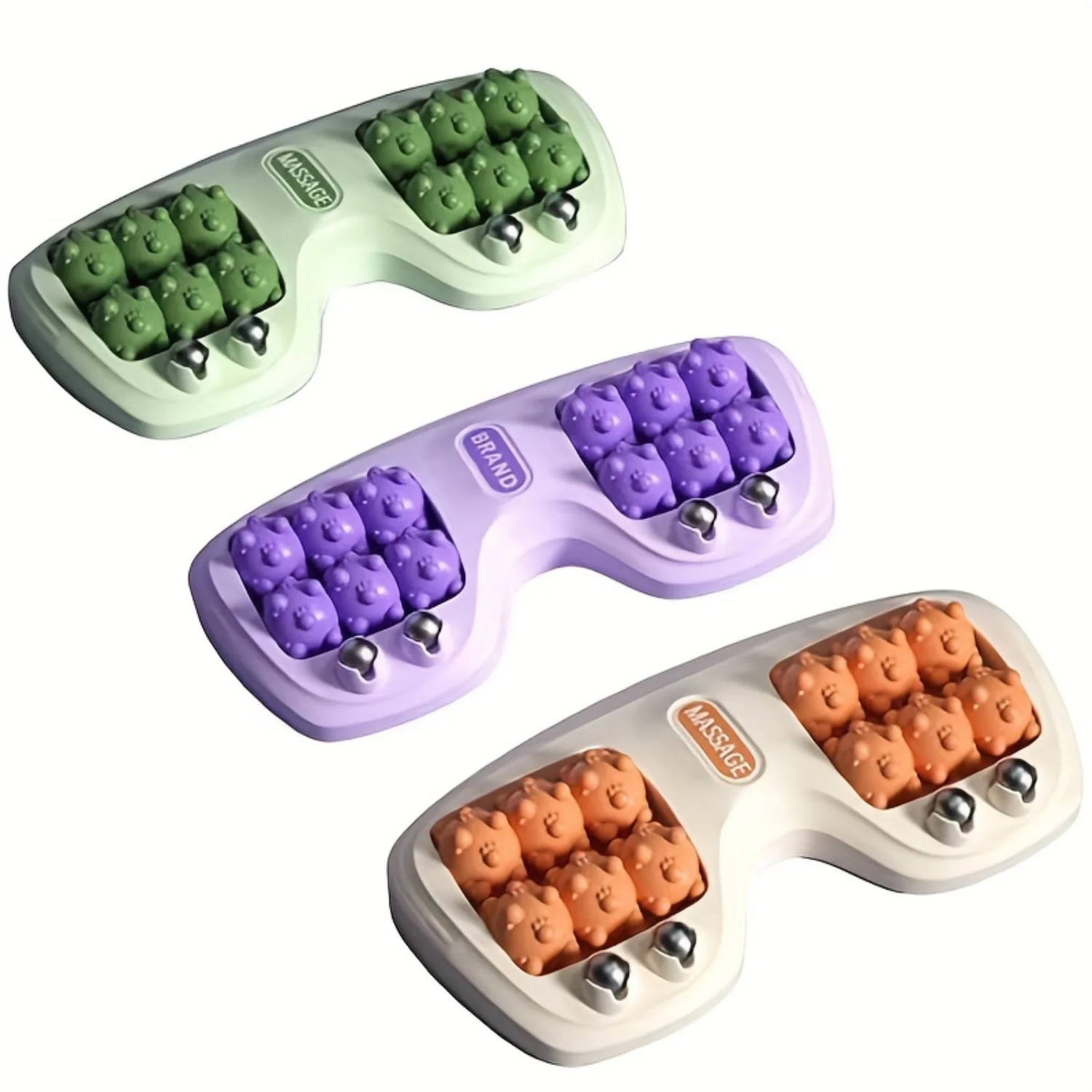 

Облегчает боль в ногах и стресс с 1 шт. роликовым массажером для ног — инструмент для массажа и рефлексологии шиацу для пяток, арки, мышечных болей, план