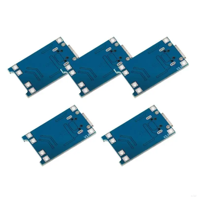 H7BC 5pcs Type C/Micros USB 18650Lithium Batteries Charging Module with Overcharge &Short Circuits Protections