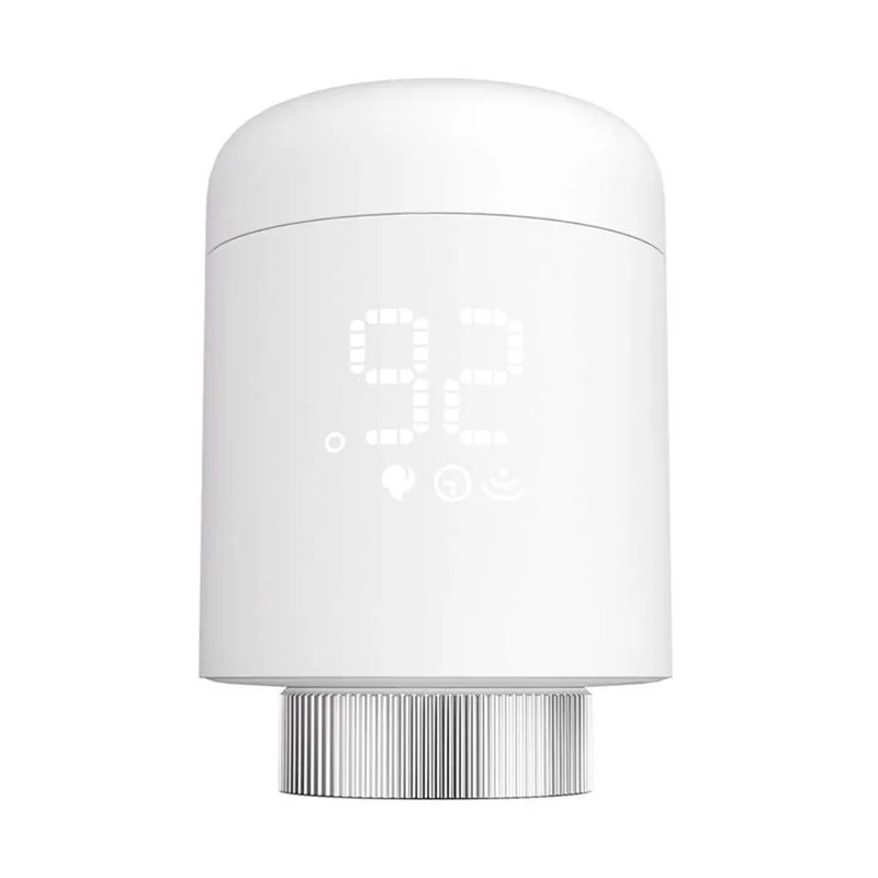 AB15-1 pieza Tuya Zigbee válvulas termostáticas para radiador plástico blanco Control por aplicación termostato de calefacción controlador de temperatura
