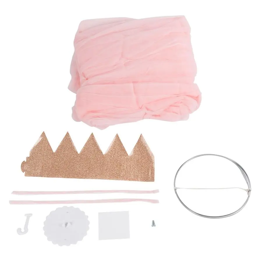 

Навес для девочек, круглые купольные навесы принцессы с сеткой, мягкие и дышащие хлопковые большие элегантные шторы принцессы для кровати с Hangi