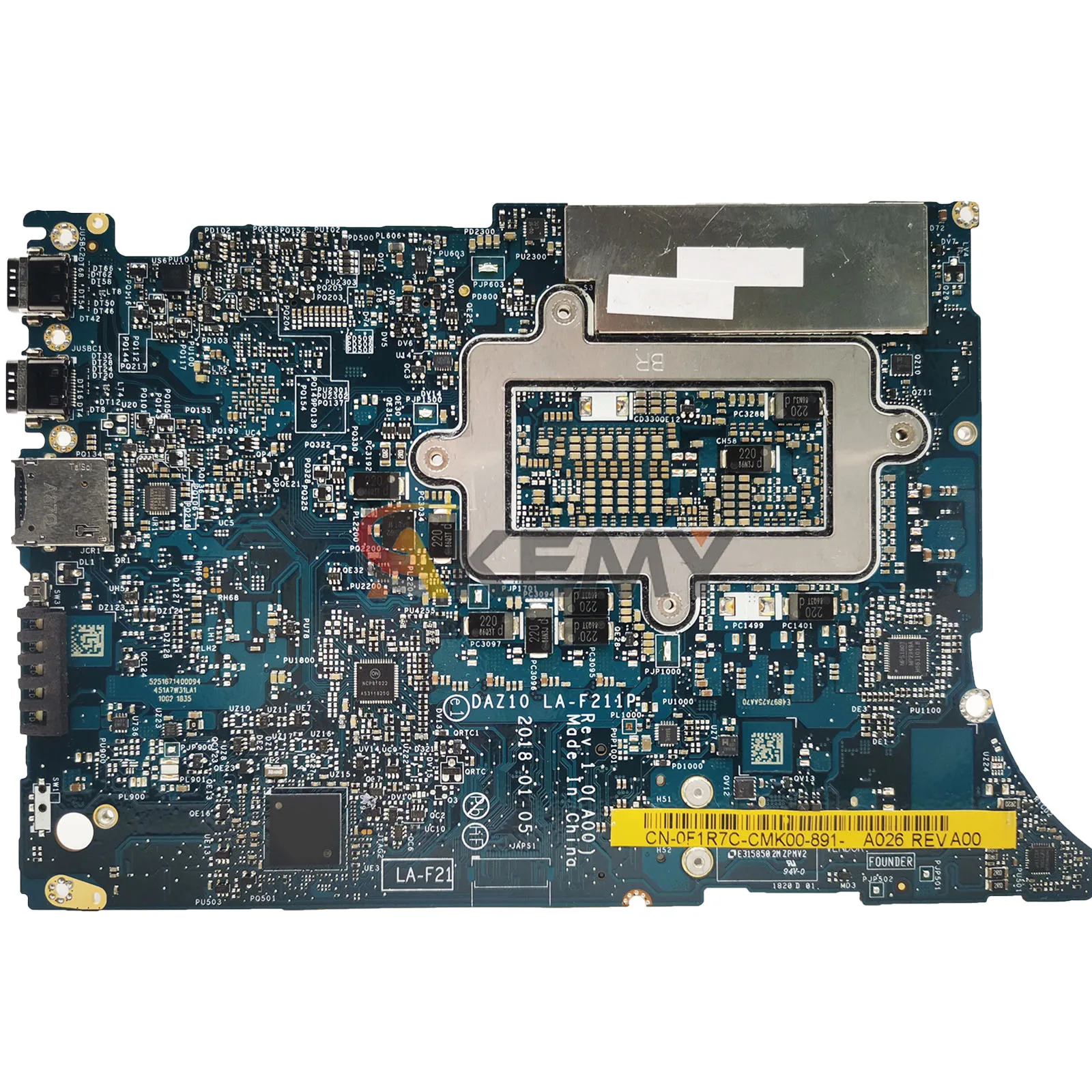 LA-F211P 00D6DD Mainboard For DELL XPS 15 9575 2-in-1 0N338G 08P9MM Laptop Motherboard i5-8305G i7-8705G CPU 8G/16G RAM