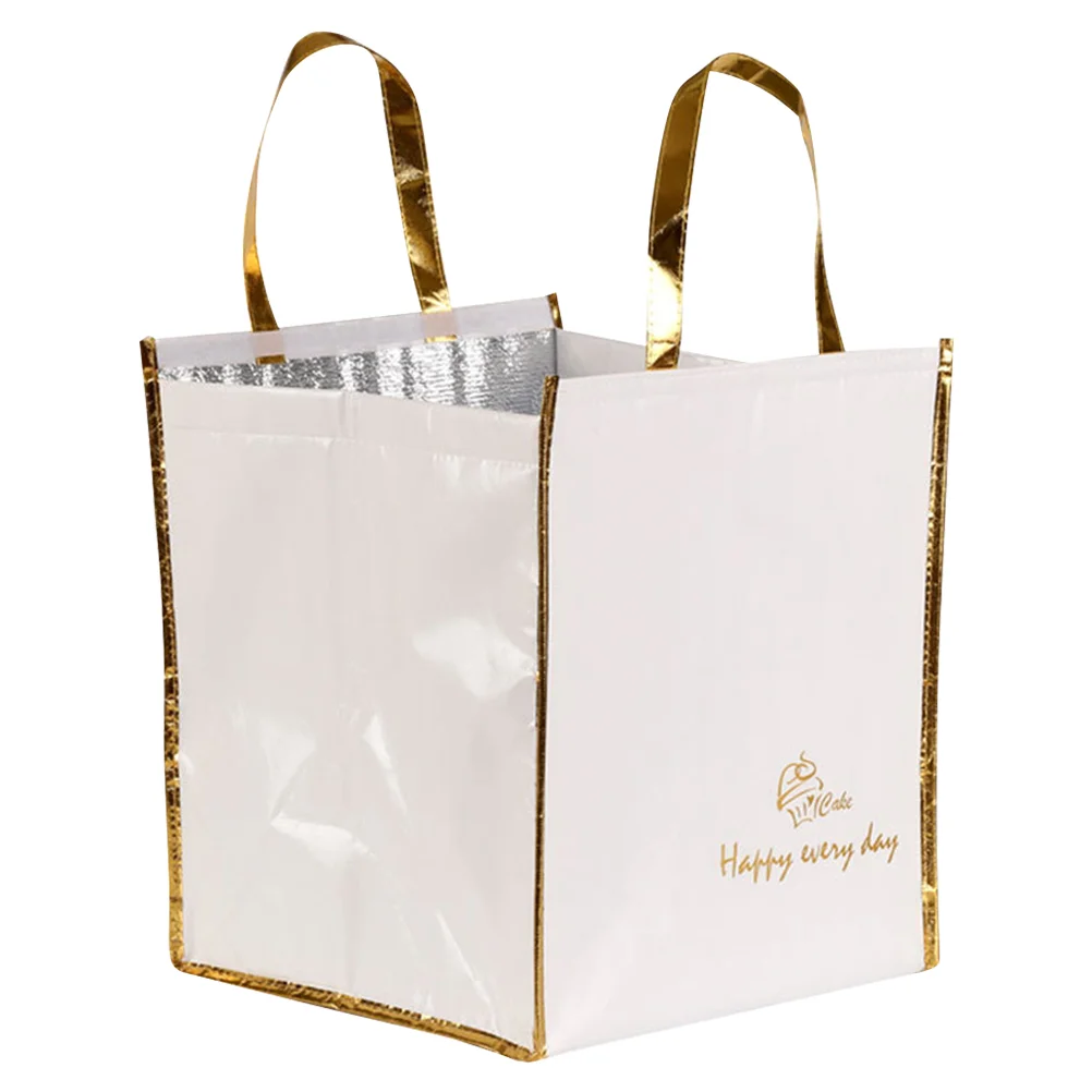 

Cold Insulation Portable Sturdy Food Bag Take Travel Storage Take-out Non-woven -keeping Tote