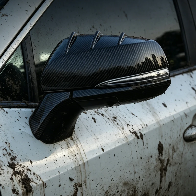 Car Styling For Nissan Qashqai J11 2015-2019 Door Side Wing Rearview Mirror Cover Caps Sticker Trim Car Styling Auto Parts Acces
