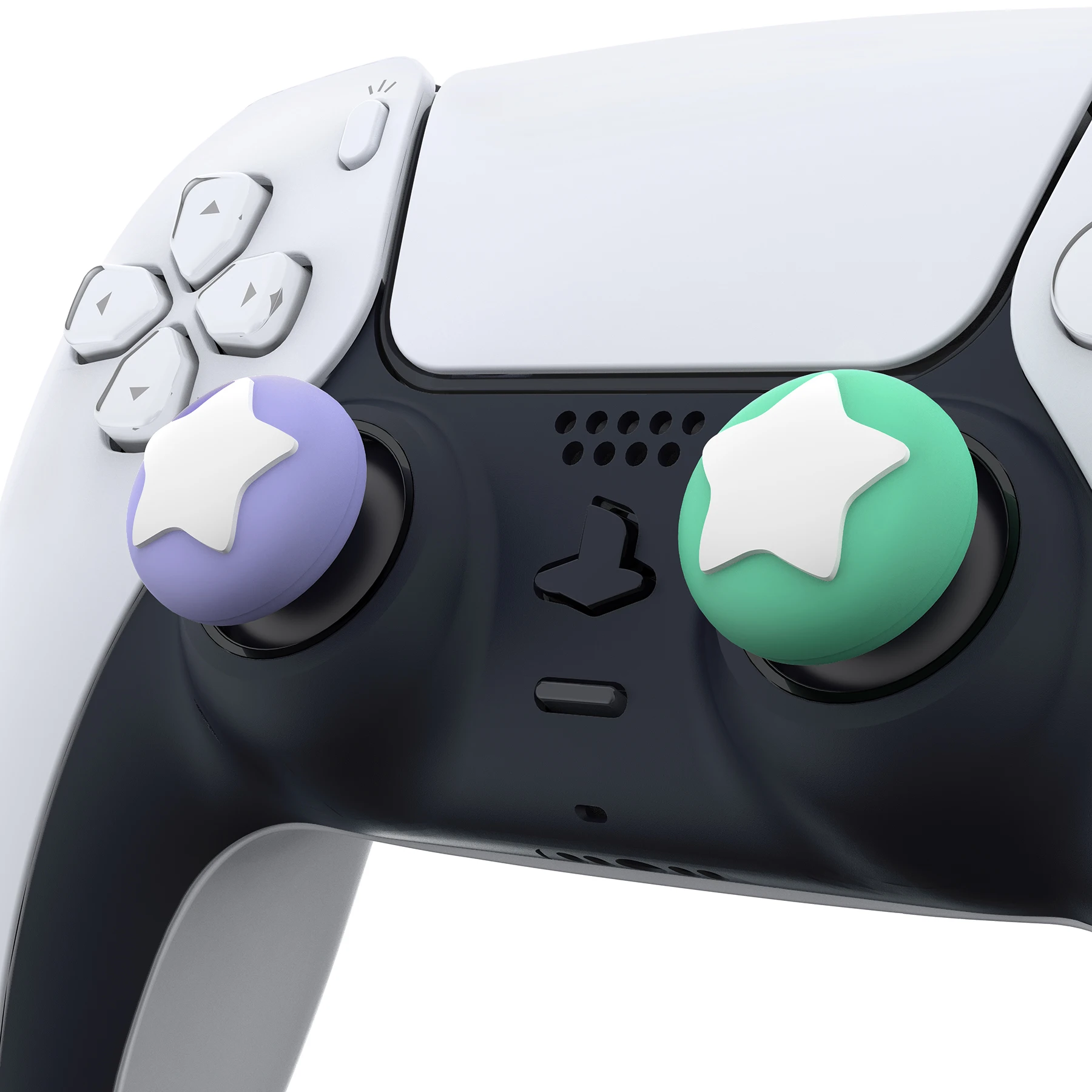 PlayVital-Tapas de Joystick con diseño de estrella, bonitas empuñaduras de pulgar para ps5/4, para Xbox Series X/S, para Switch Pro Controller