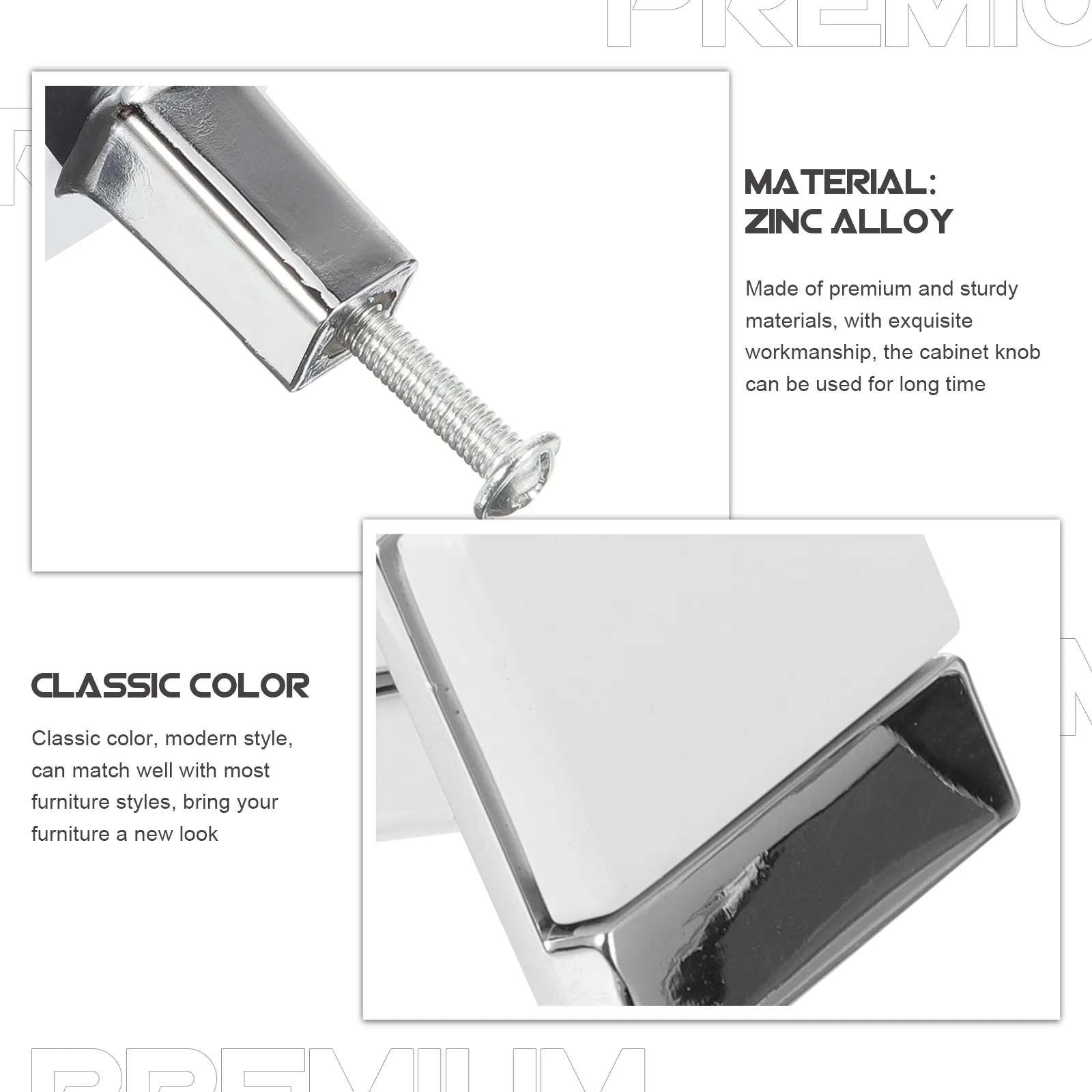 5Pcs Zinc Alloy Cabinet Knobs Premium Material Small Size Lightweight Dresser Drawer Handles Closet Door Pulls Furniture