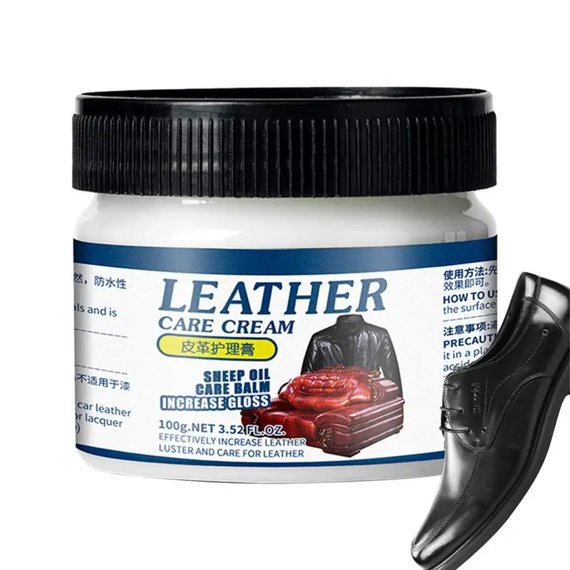 

Leather Conditioner For Boots Leather Restorer Cream Deep Nourishing And Refurbish Coating For Leather Couches Car Seats Purses