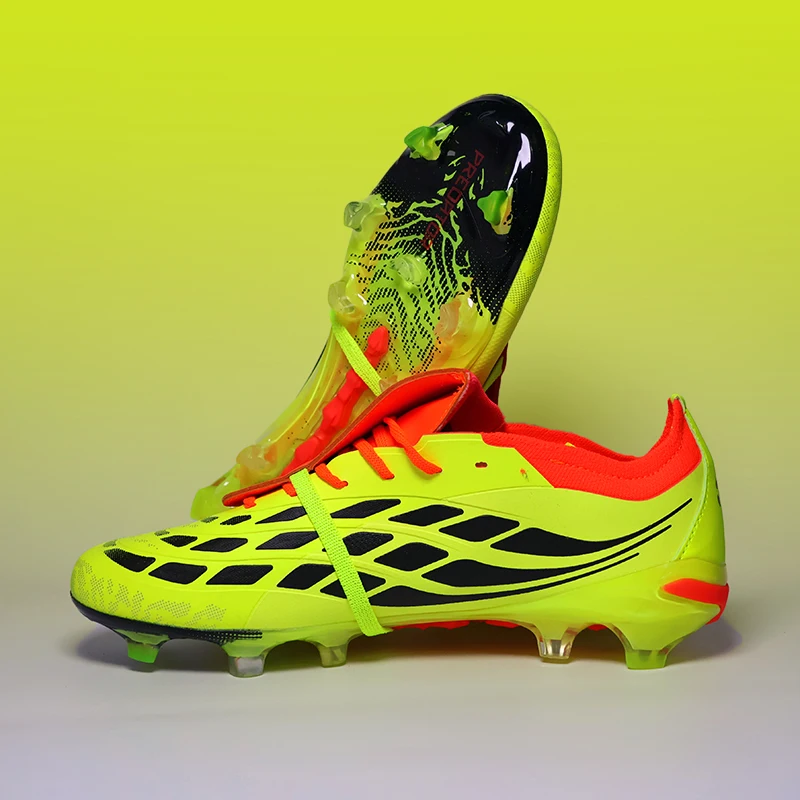 

High Quality F50 Mens Soccer Shoes Boys FG Football Boots Long Spikes Youth Training Sports Sneakers Football Shoes eur 35-45