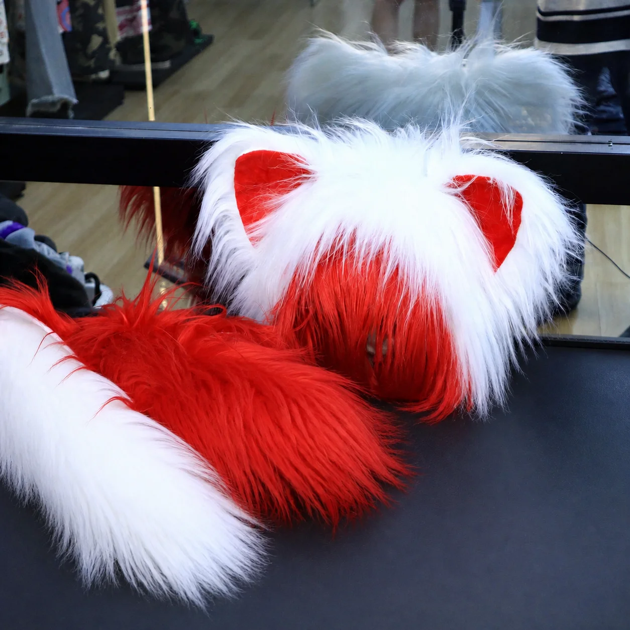 Anime Cosplay Headwear Plush Ear  Headpiece Braided Ear Hat Y2k Plush Ear Headwear For Fan Gatherings Cosplay Headwear