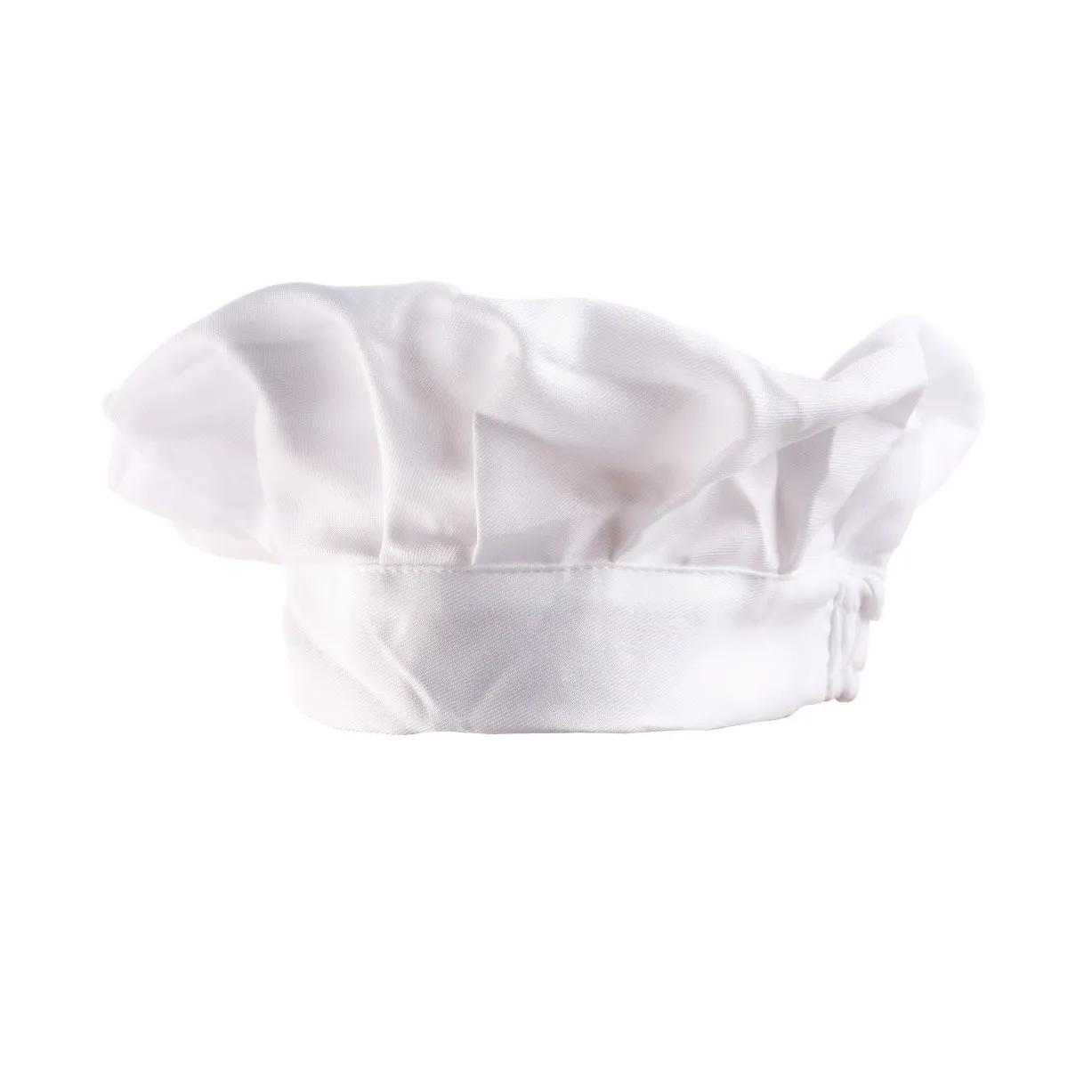 Gorro de Cocina Redondo Blanco Unisex para Restaurantes, Cafeterías, Hoteles, Cocinas, Servicios de Catering, Escuelas, Pubs, Barbacoas