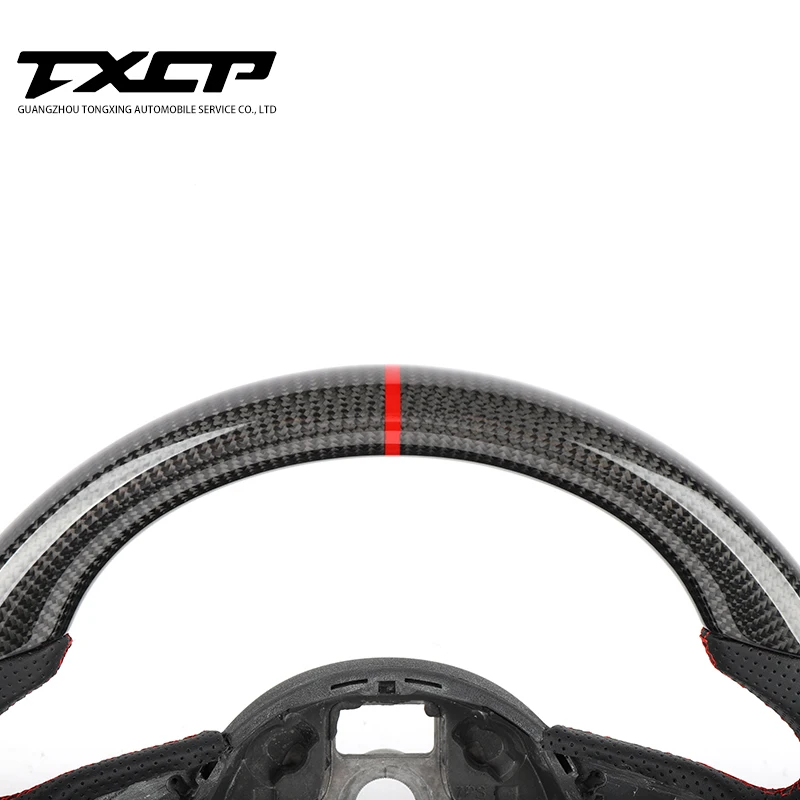 Hand Made Carbon Flat Bottom Steering Wheels fit for Audi S-Line RS3 RS4 RS5 RS7