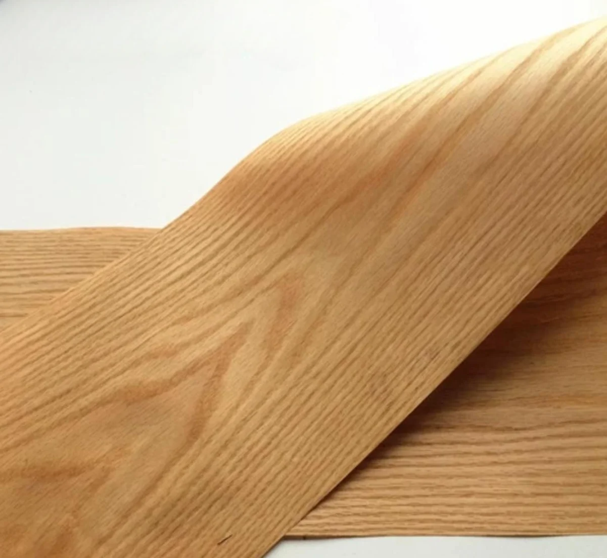 5PCS Special Offer L:2.5meters W:190mm T:0.2mm Natural Red Oak Veneer Handmade Veneer For Audio Furniture And Guitar