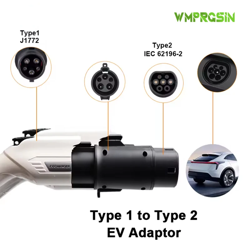 

Для адаптеров коммерческого заряда со вкусом électrique, 32 А, 7 кВт, многофункциональный разъем преобразователя Type1 Type2 GBT NACS