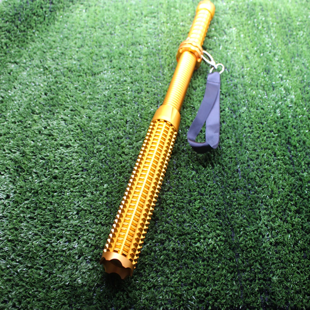 2000LM Q5 Baseball Bat Gold Led Tactical Torch 3 Mode Adjustable Self Defense Torch Powerful Light Lanterna Flashlight