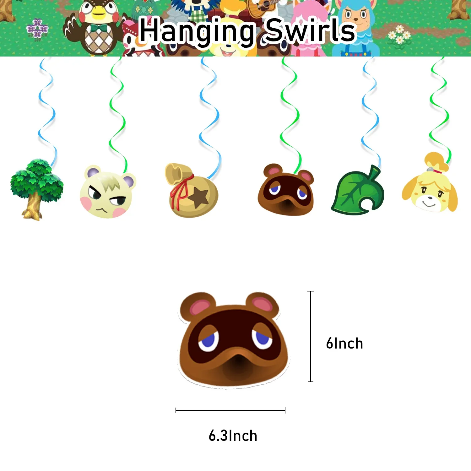 Cartoon Animal Crossing Theme DIY Balloons Party Supplies Birthday Banner Latex Balloon Decoration Cake Supplies Kid Girl gift