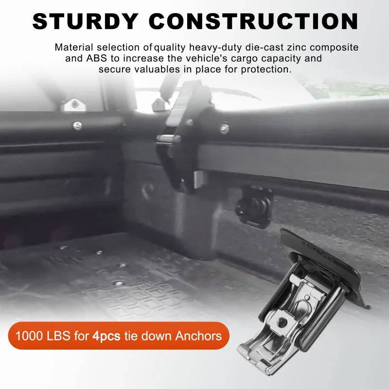 

M49K-Truck Bed Tie Down Anchors- For Chevy Silverado GMC Sierra 2014-2025, For Chevy Colorado GMC Canyon 2015-2025 4PCS 23146899
