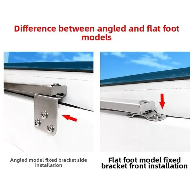 ABFU-Sliding Window Door Accessories Telescopic Wind Support Angle Controller Gusset Fixed Window Limiter