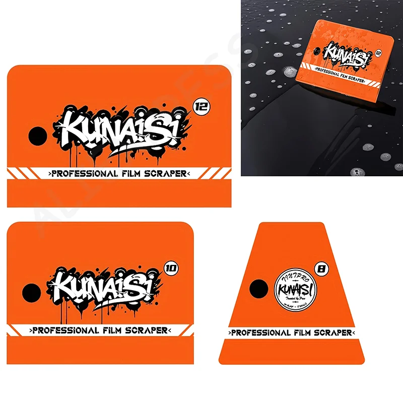 

Car Glass & Mirror Film Application Squeegee, Magnetic Professional Scraper Kit, Ideal for Window Tint, Silicone Material