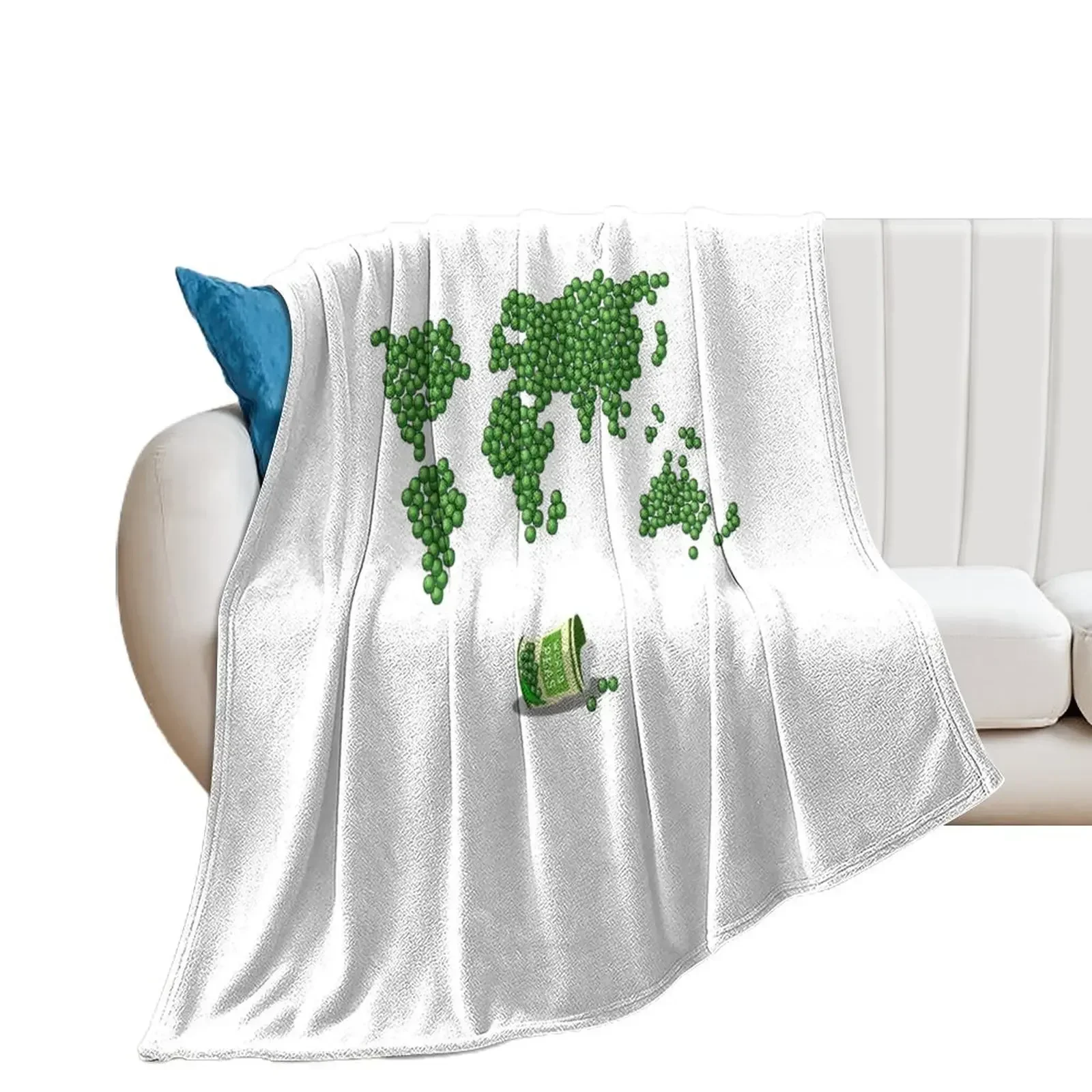 

World Peas. Funny Puns. World Peace. Throw Blanket Blankets Sofas Of Decoration Decorative Throw Bed linens Blankets