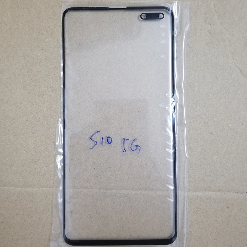 Outer Screen For Samsung Galaxy S10 G973 / S10 Plus G975 / S10 5G G977 Touch Panel LCD Display Front Glass Repair Parts + OCA