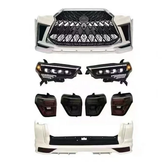 Hot Sale Auto Accessories Plastic 4 Runner 10-22 Car Body Kit Upgrade Lexus Style Convert Bumper Kits