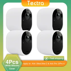 Fundas protectoras de silicona con techo solar para cámaras de seguridad Arlo Ultra/Ultra 2 y Arlo Pro 3/Pro 4, 4 unidades
