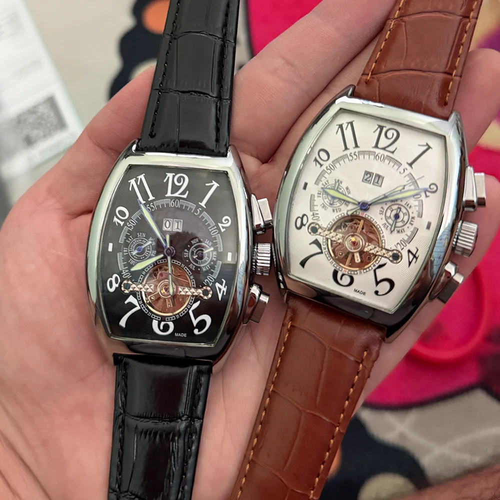 AAA New Good Hot Franck Top Quality Geneva Watch For Men Multifunction Automatic Mechanical Watch Moon Phases AAA Male Clocks