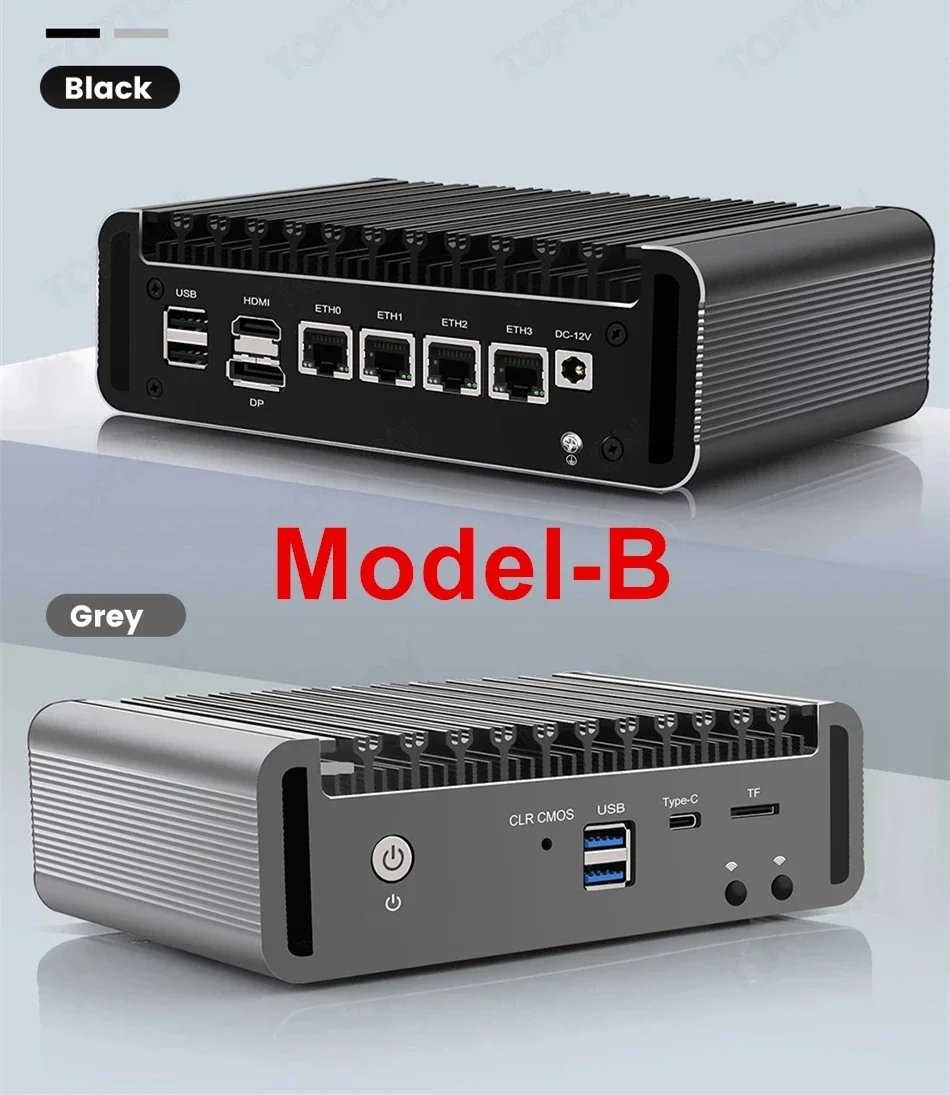 Cwwk 2024 novo 11th pentium n6005 n5105 2.5g roteador macio 4 intel i226 2 * nvme 2 * ddr4 fanless mini pc firewall aparelho servidor vpn