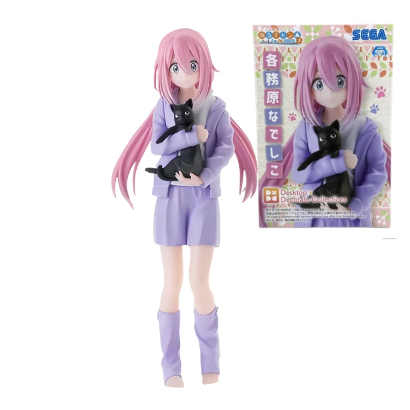 Sega  Anime Laid-Back Camp Nadeshiko Ayano Toki Shima Rin Anime Action Pvc Figure Collection Model Toys Desktop Decorate Gift