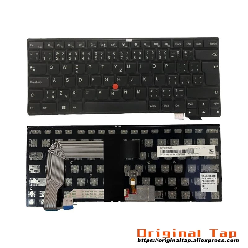 CZ Czech Keyboard for Lenovo Thinkpad 13 Gen 1 T460s 01YR054 01YT108 00PA419 00PA501