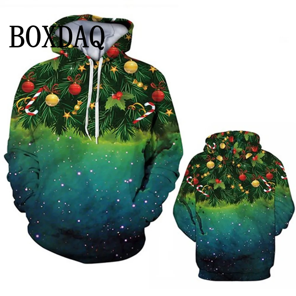 Christmas Hoodie Tops Women\'s Casual Streetwear 3D Graphic Hoodies Clothes Autumn Winter New Hooded Sweatshirts For Women 2025