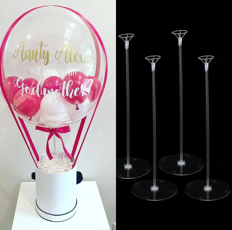 

37/70cm Birthday Party Balloons Stand Column Base Wedding Latex Balloon Stick Holder Baby Shower Table Decor Ballon Accessories