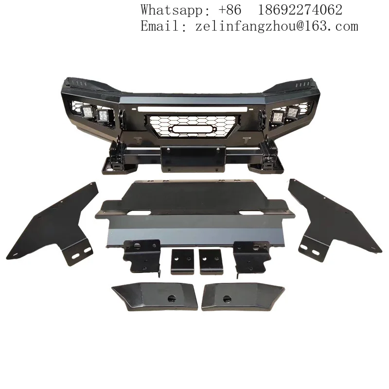 

Защита переднего бампера для Toyota Hilux Revo 2015+ с интегрированными вырезами под противотуманные фары, новые автозапчасти