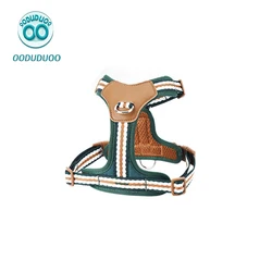 OODUDUOO Dog Harness Adjustable Pet Harness Vest For Small Dogs Cats Reflective Mesh Dog Chest Strap  Bulldog