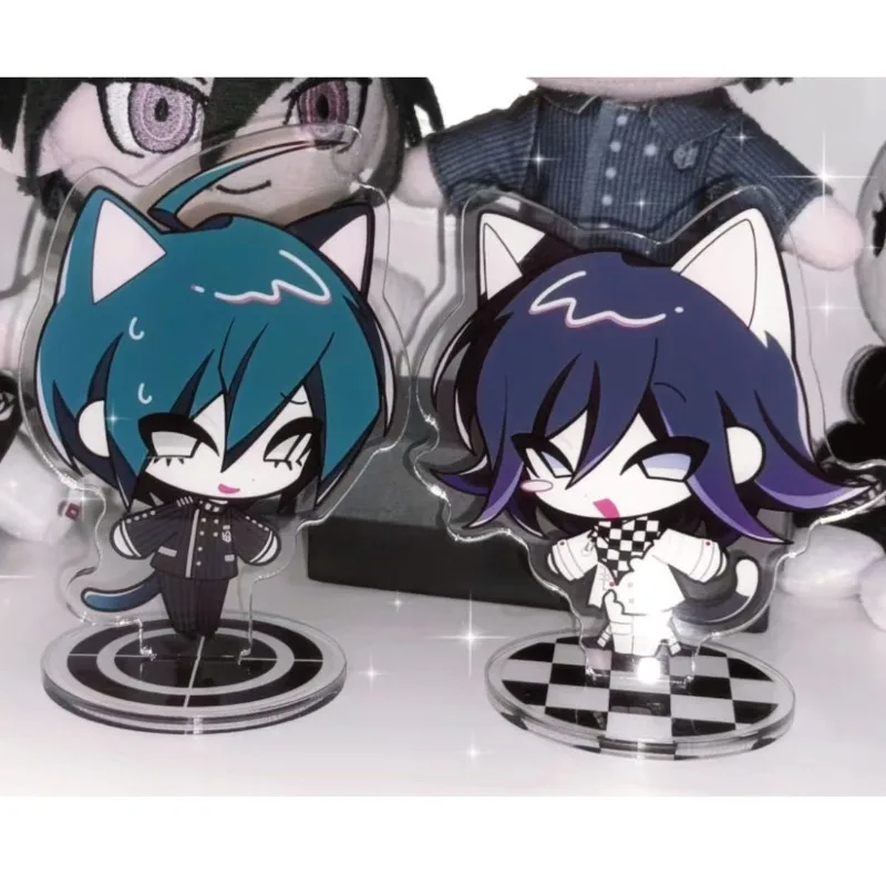 

Game Danganronpa Oma Kokichi Saihara Shuichi Cosplay Stand Model Plate Acrylic Desktop Ornament Figure Accessory Cute Prop