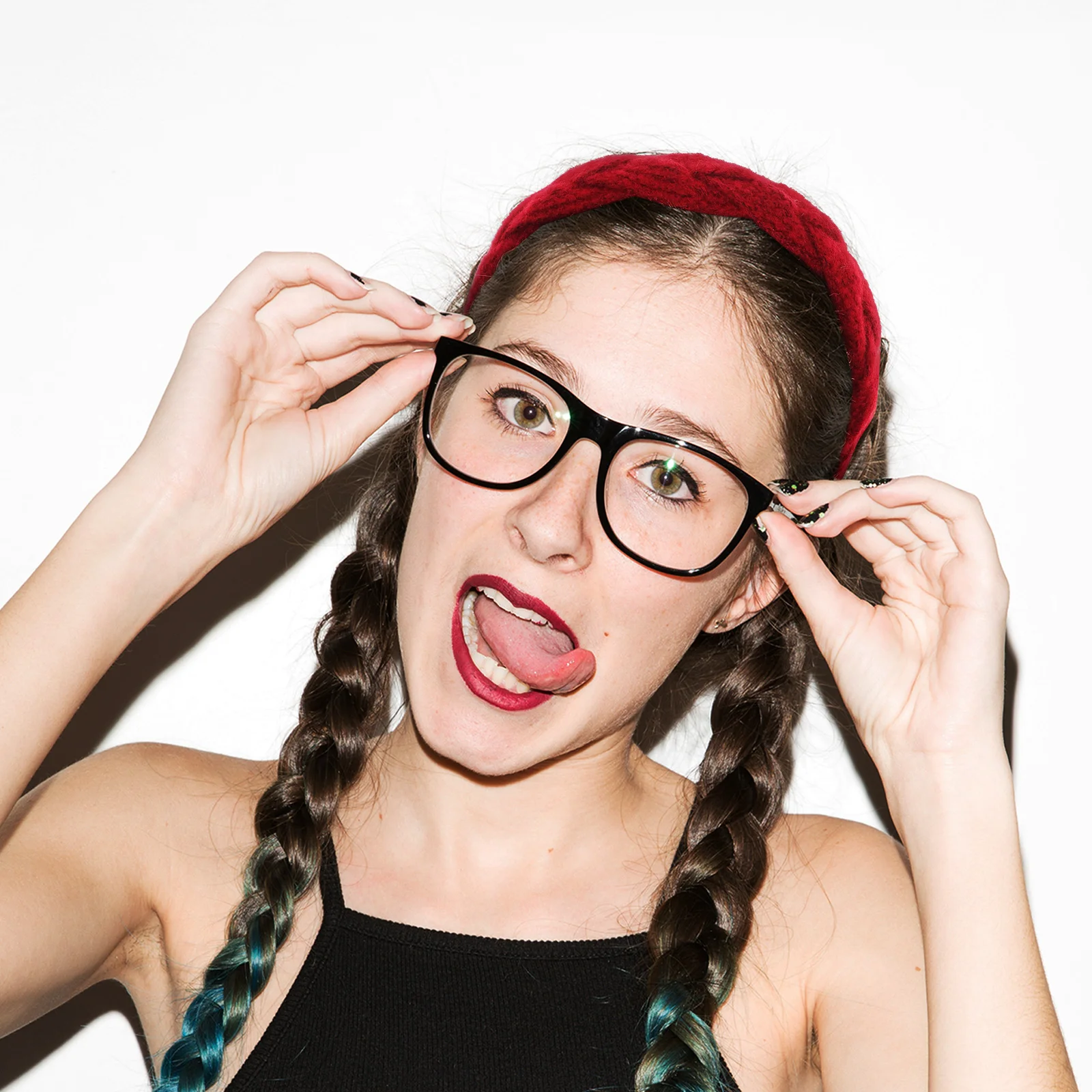 2 قطعة عصابات الرأس واسعة الرجعية لينة النسيج العصابات الشعر عدم الانزلاق النساء المراهقين عطلة حفلة احتفالية ماكياج التصميم التبعي #4