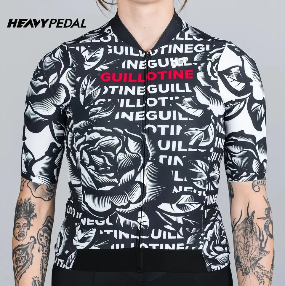 

Heavypedal Non-slip Ropa Maillot Ciclismo Summer Women Cycling Jerseys Short Sleeve Shirts Bicycle Jeresy Cycling Clothing Wear