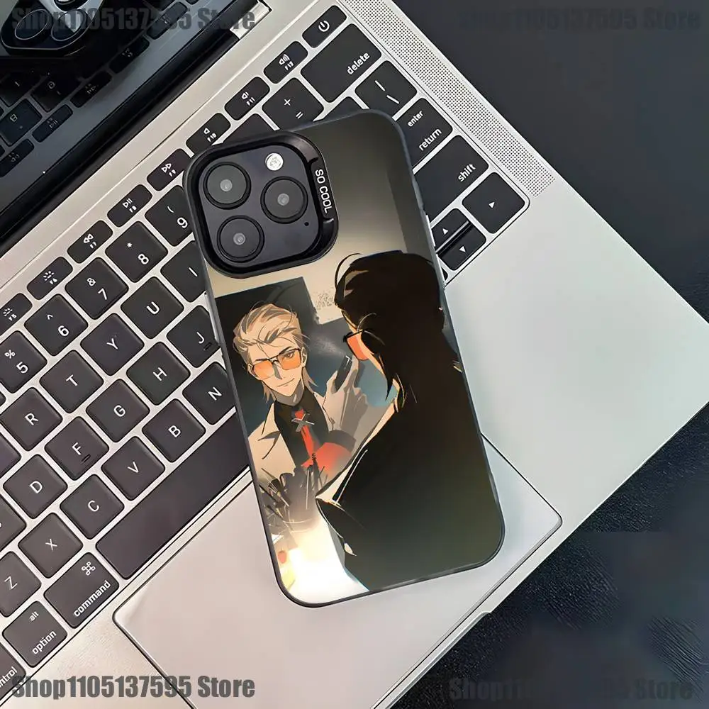 حافظة هاتف To Be Hero X لهاتف iPhone 17,16,15,14,13,12,11,Pro,XS,Max,Plus,Mini,SE4,E غطاء أسود غير لامع مقاوم للصدمات