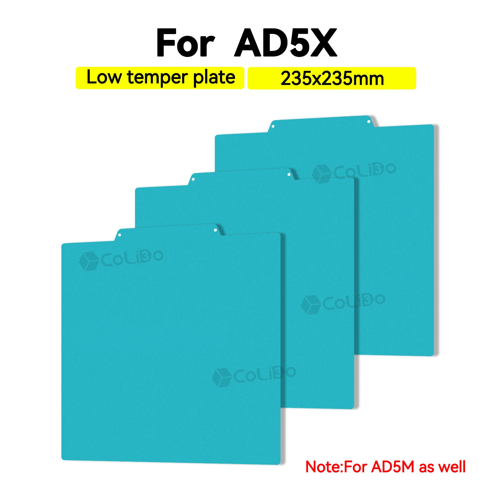Cold Plate For Flashforge Adventurer 5X/5M Adventurer/5M Pro 3D Printer 235x235mm Cool Build Plate For Flashforge 3D Printer