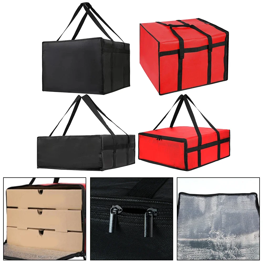 1pc Insulated Pizza Delivery Bag Food Bag Insulated Grocery Bag Large Capacity Waterproof Convenient To Use