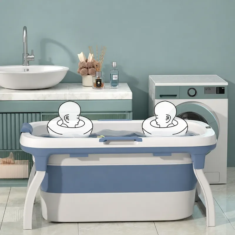 Extra Large Baby Bath Tub Stackable Infant Bathtub for Sitting and Lying Down Home Swimming Pool for Newborns and Toddlers