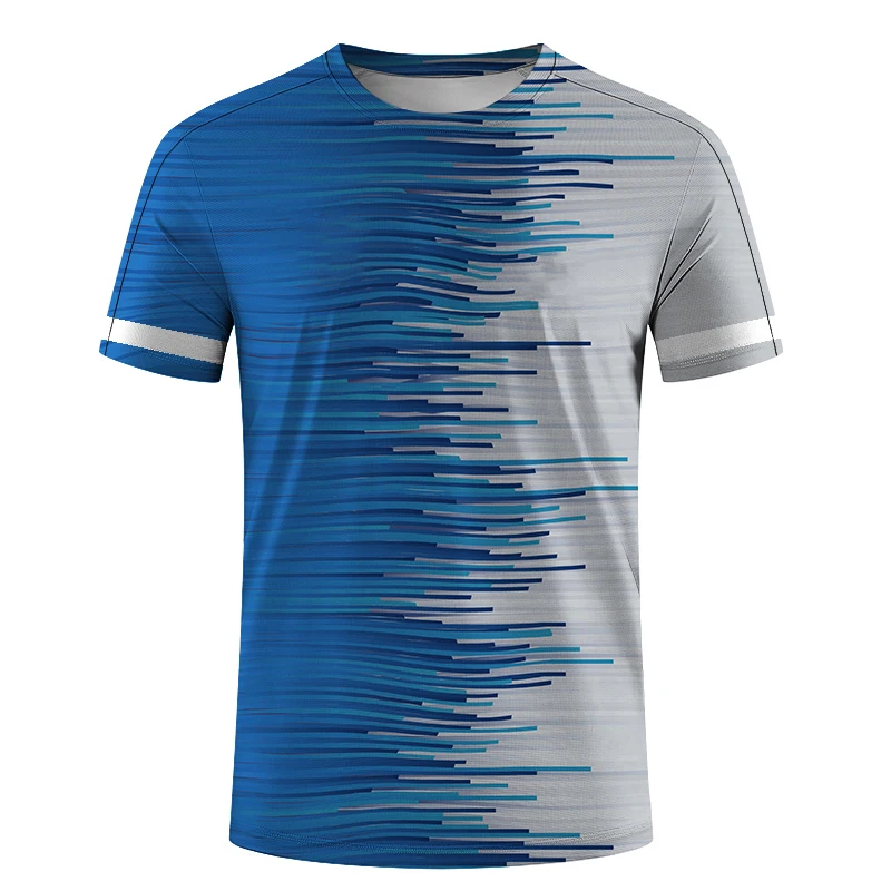 Mens quick drying badminton Tshirt Breathable Sportswear Womens running clothes Boys oversized fitness clothes Short sleeved top