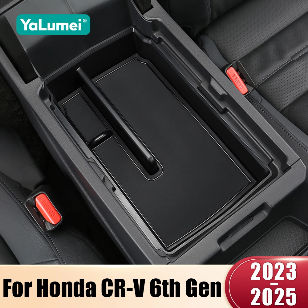 Für Honda CR-V 6th Gen 2023 2024 2025 CRV Hybrid ABS Auto Zentrale Armlehne Lagerung Box Abdeckung Organizer Fach fall Zubehör