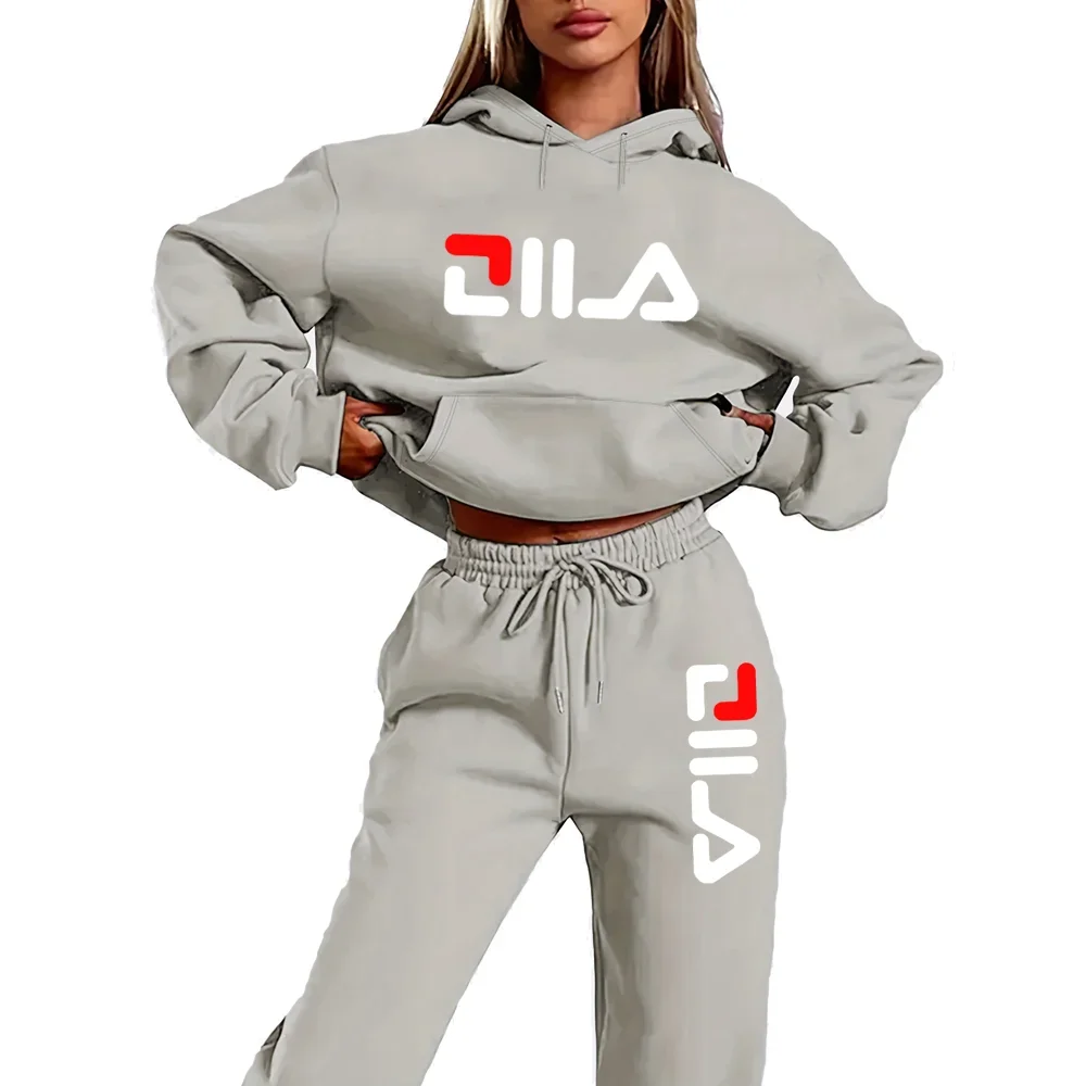 

Women's Tracksuit Quality Two Piece Set for Women Fashion Jogging Sweatshirt Suit Drawstring Sports Daily Hooded Hoodies Sweatsh